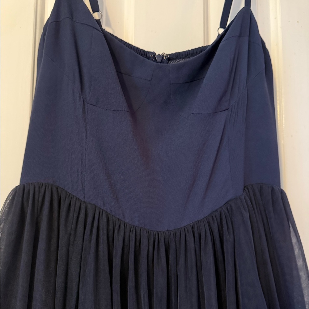 Reformation Esmarie Navy Midi Dress - Picture 4 of 5